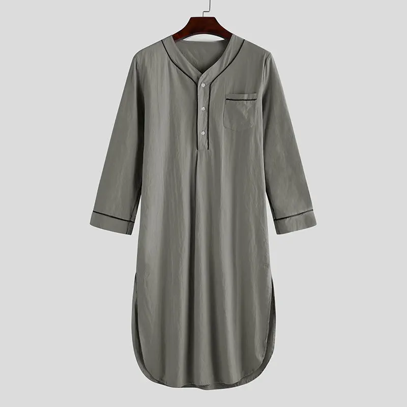 Muslim Men Clothing Abaya Tenue Musulmane Pour Homme Kaftan Jubba Thobe Looser Casual Dubai Saudi Arabia Robe Islamic Habits