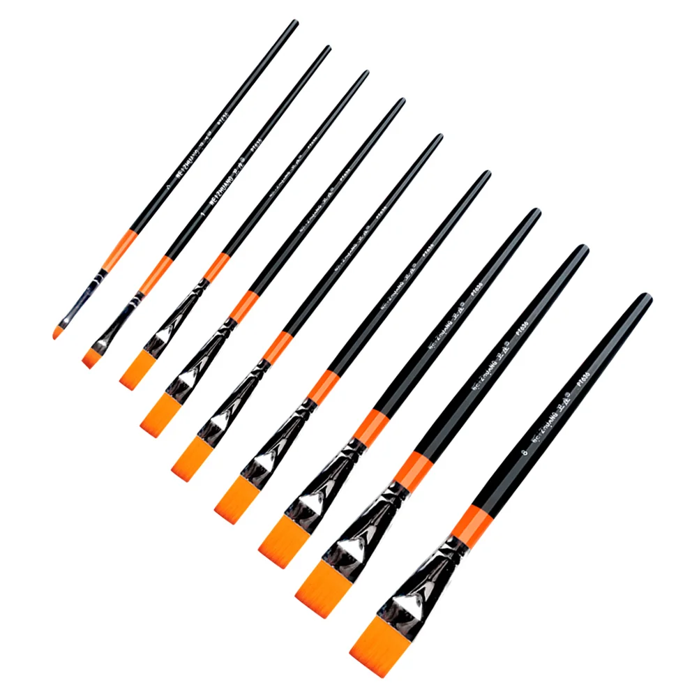 

Pcs Watercolor Painting Brushes Wooden Handle Painting Brushes Oil Painting Brushes