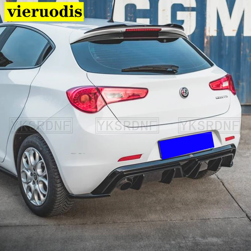 

Use For 2016-2020 Alfa Romeo Giulietta Spoiler ABS Plastic Carbon Fiber Look Hatchback SUV Roof Rear Wing Body Kit Accessories