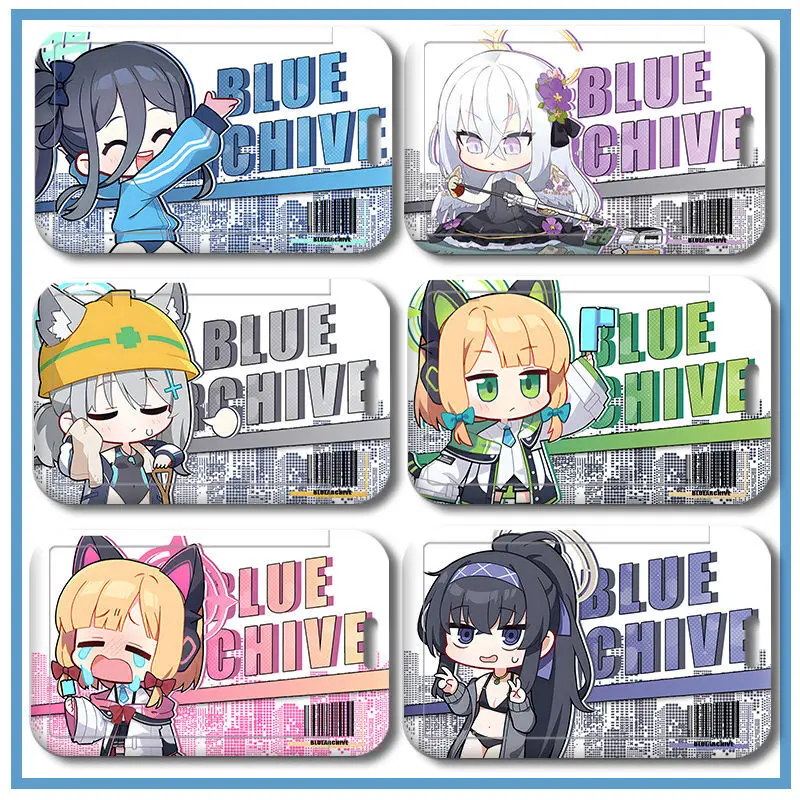 Синий архив Q версия Tenndou U Shirasu Azusa протектор аниме обложка студенческий значок