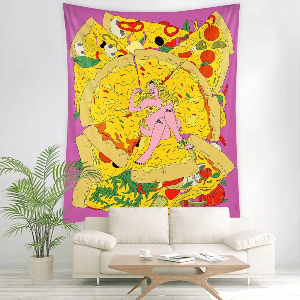 

Character Illustration Wall Hanging Tapestry Art Decoration Blanket Curtain Hanging At Home Bedroom Girls Dormitory Decoration