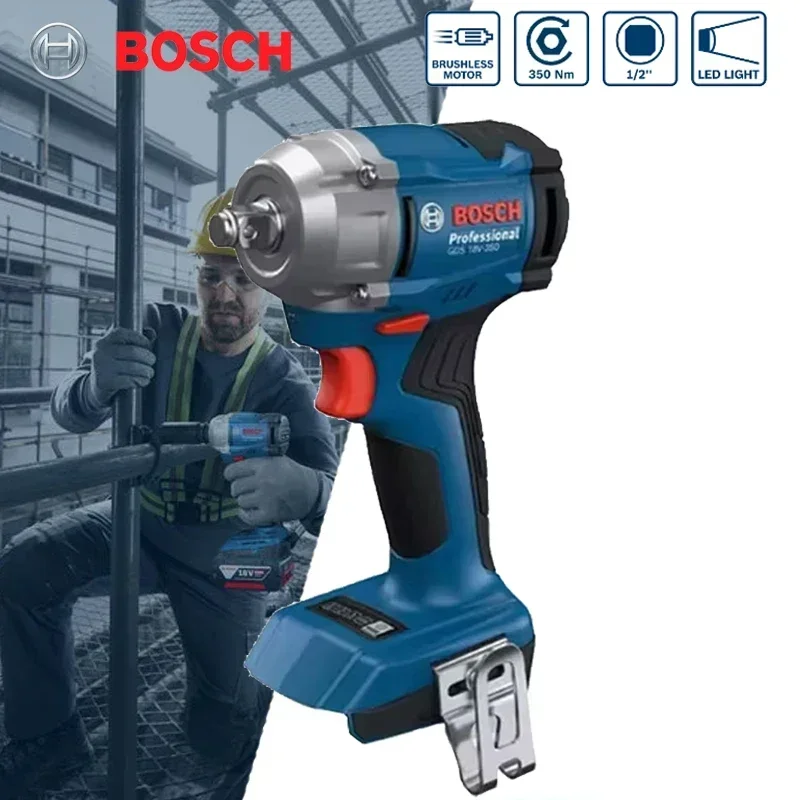Гайковерт ударный BOSCH GDS 18V-350 беспроводной 3-ступенчатый с регулировкой крутящего