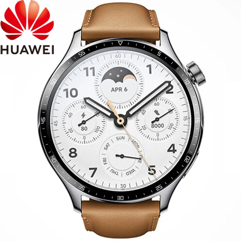 

Умные часы Huawei с большим экраном 1,5 дюйма, но GT3 Bluetooth. IP68 фитнес-трактор для измерения кровяного давления