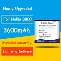 Newly Upgraded Safe And Durable 3600mAh BP-6X Li-ion Phone Battery For Nokia 8800 8860 Sirocco N73i