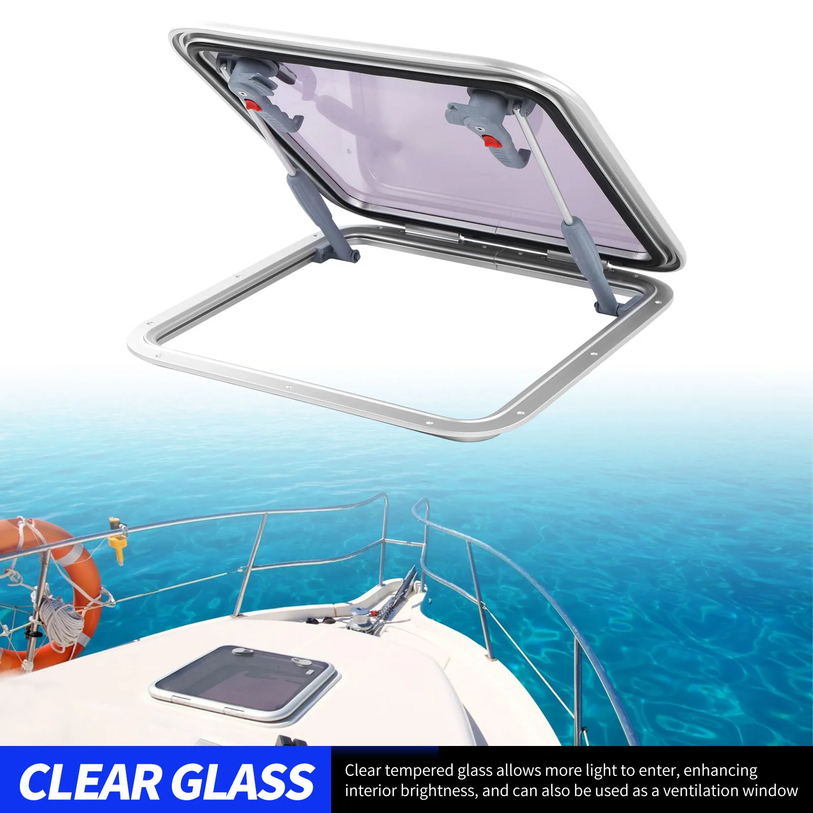 Окно для лодки 500*500 мм герметичное водонепроницаемое устойчивое к