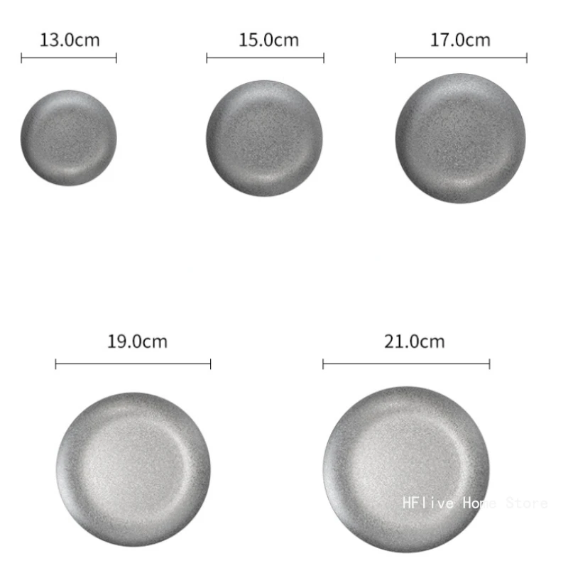 Винтажная десертная тарелка из нержавеющей стали 304