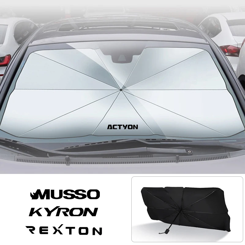 

Customize Front Sunshade For Ssangyong Korando Kyron Musso Rexton Tivoli Actyon Car Sunshade Umbrella Car Accessories