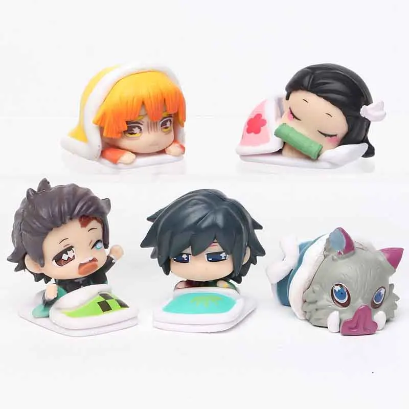 5 шт./компл. фигурки из сериала рассекающий демонов игрушки камадо танджиро