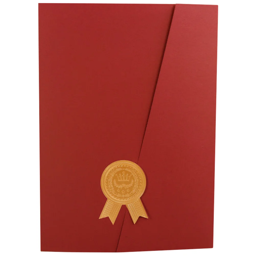 

Multi-use Honor Certificate Cover Novelty Award Cover Certificate Protection Cover Certificate Protector