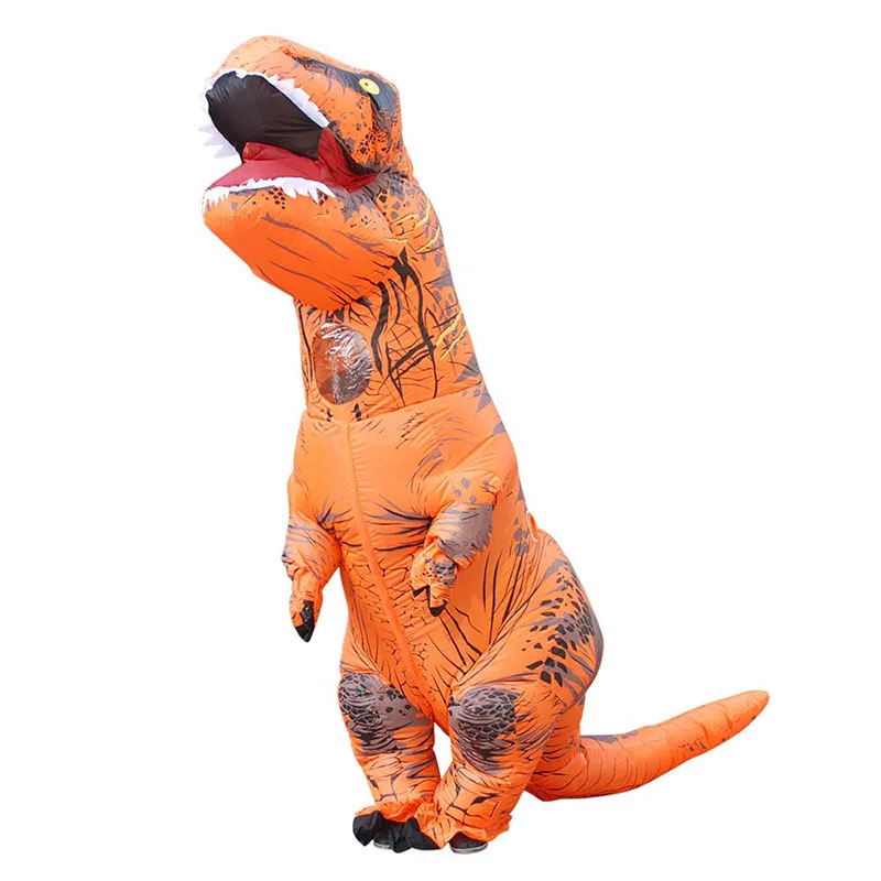 

Anime T-REX Velociraptor Inflatable Dinosaur Cosplay Costume Halloween Adult Kids Cartoon Purim Carnival Party Mascot
