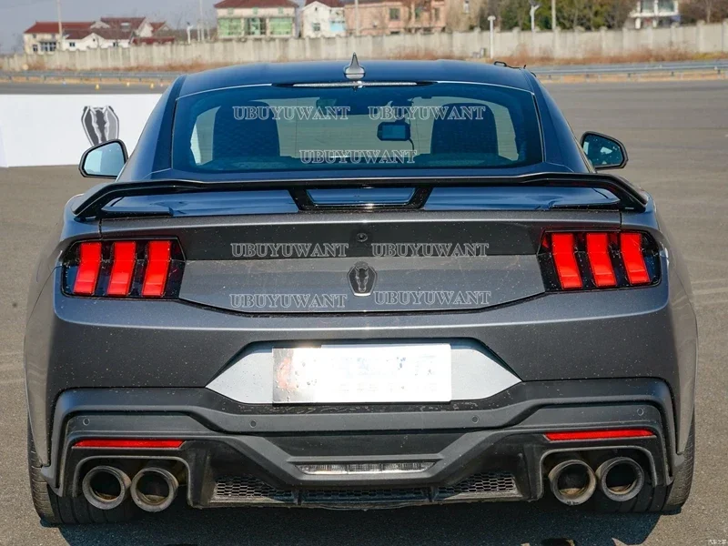 Для НОВОГО Ford Mustang 2024+ года спойлер из АБС-пластика глянцевый черный/CABRON COLOR заднее