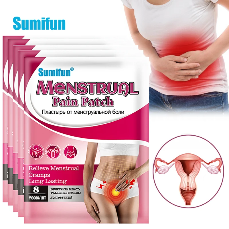 

Sumifun 8/40Pcs Menstrual Cramps Patch Dysmenorrhea Period Pain Relief Plaster Women Warm Uterus Abdomen Herbal Medicine Patches