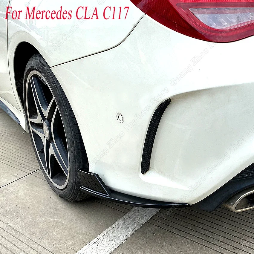 

Диффузор для заднего бампера, боковые разветвители для Mercedes Benz CLA Class C117 CLA200 180 CLA45 AMG 2013-2019, полипропиленовый карбоновый корпус