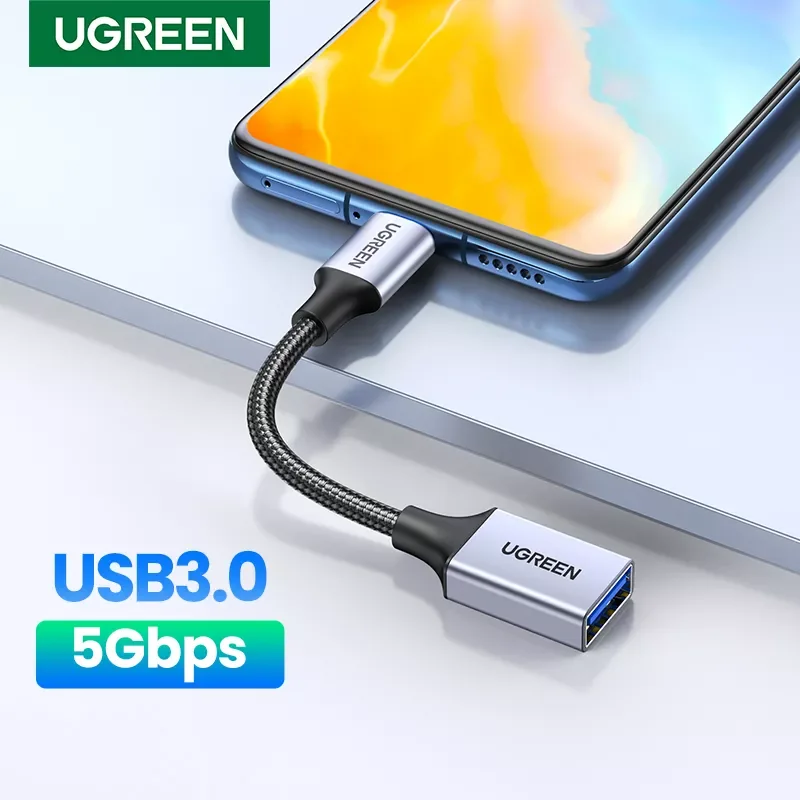 

UGREEN USB C to USB 3.0 OTG Adapter USB Type-C OTG Data Cable Connector for Samsung GalaxyS 10 MacBook Pro 2019 USB C Adapter