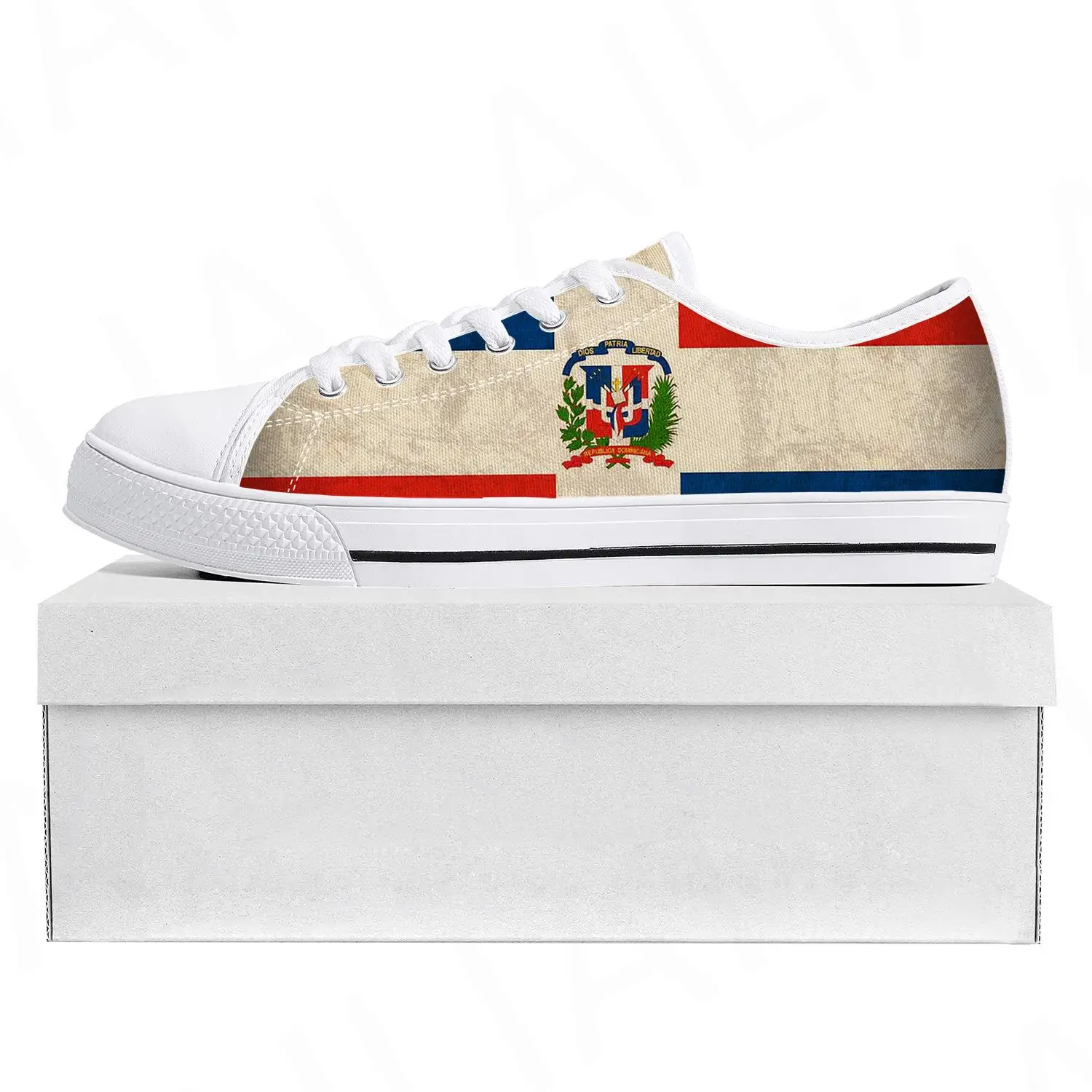 

Dominican Republic Flag Low Top High Quality Sneakers Mens Womens Teenager Canvas Sneaker Prode Casual Couple Shoes Custom Shoe