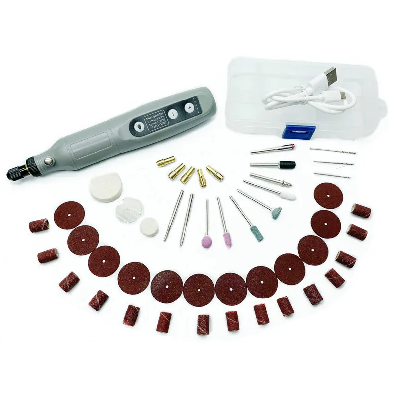 

Перезаряжаемый беспроводной гравер, дрель, ручка, 5 скоростей, электрическая шлифовальная машина, гравировальный станок, электроинструмент с шлифовальными аксессуарами