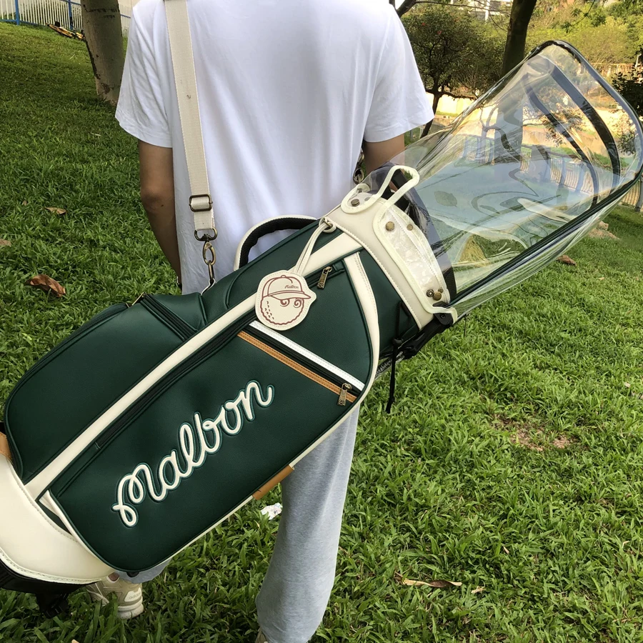 Men Golf Bag with Strap 5-Way Club Divider for Driving Range Training Waterproof Stand Caddy Bag Lightweight Golf Club Cart Bags