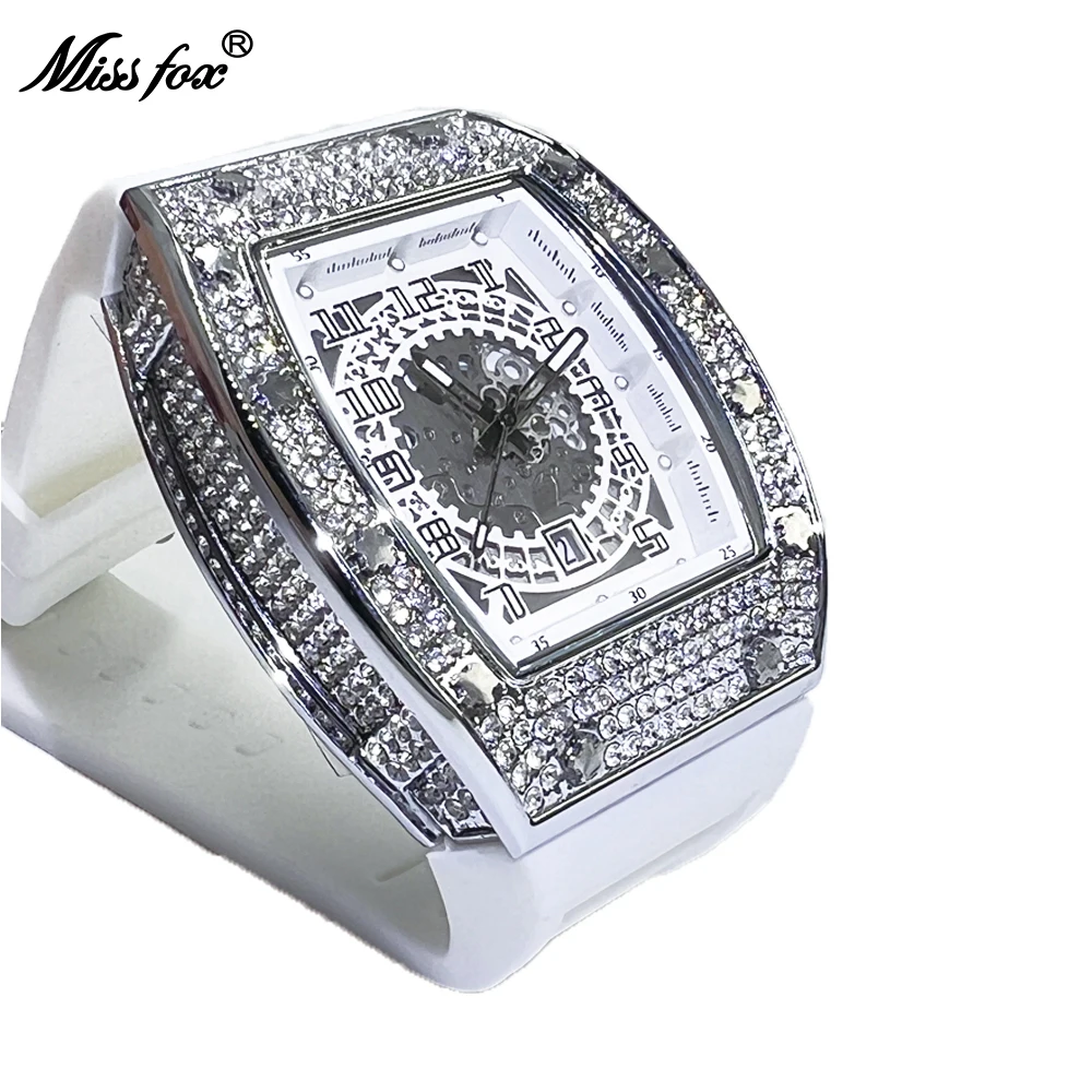 Мужские модные повседневные кварцевые наручные часы MISSFOX с большим циферблатом и