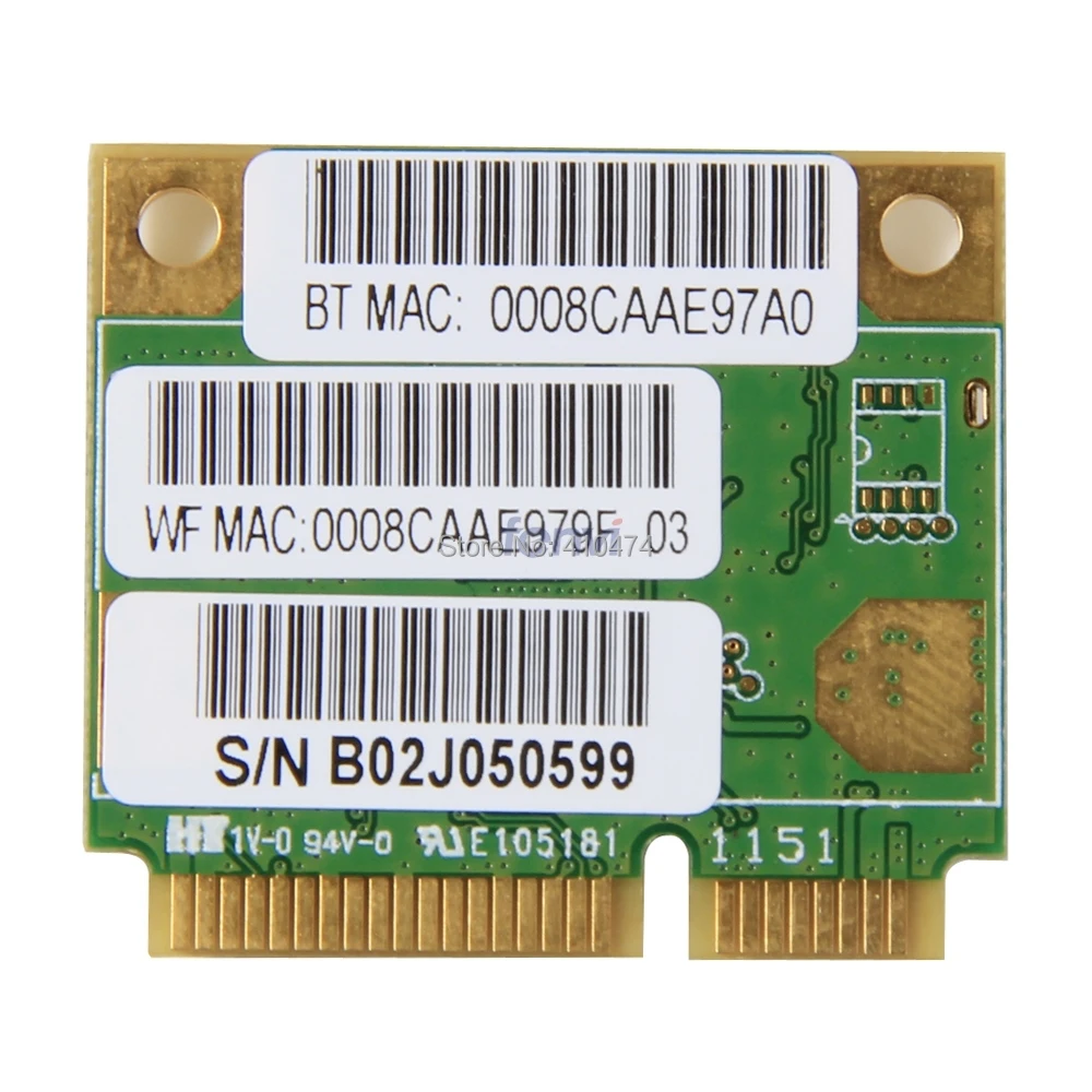 Новинка для Ralink RT3290 AW-NB078H Half MINI PCI-E 802.11b/g/n Wlan WIFI Беспроводная 3 0 Bluetooth-совместимая