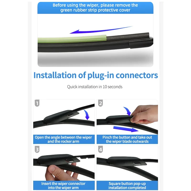 Для Mercedes Benz GLC 200 X254 2022 2023 2024 гибридные аксессуары набор щеток переднего