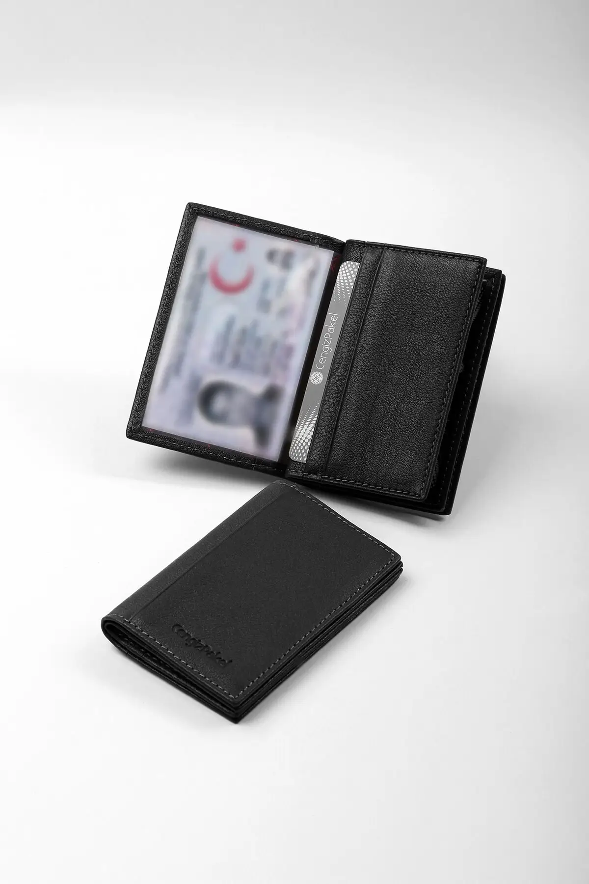 

Стильный кошелек из натуральной кожи, мужской клатч для кредитных карт black-t, чехол для качественной идентификационной Карты, монеты