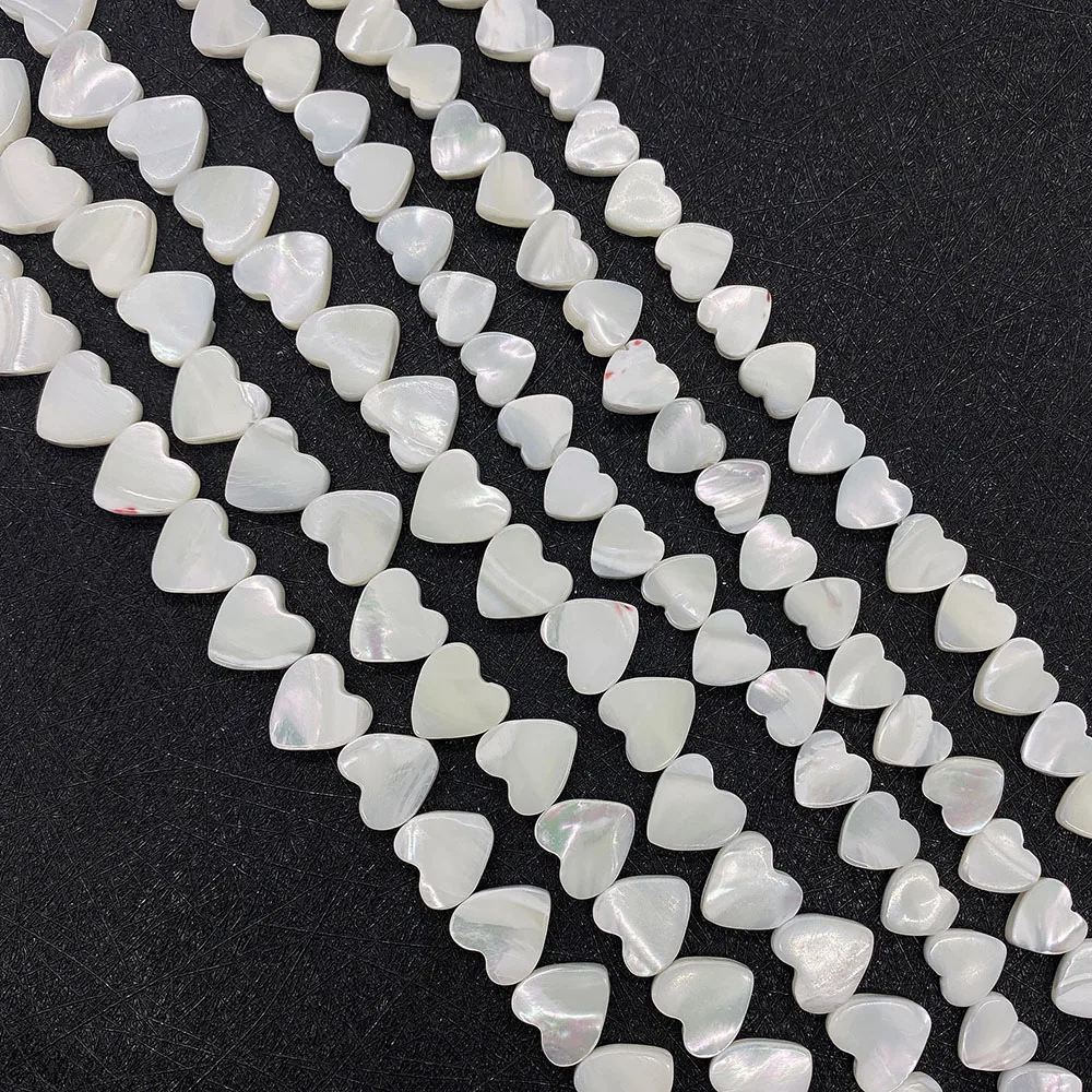 

Natural White Butterfly Shell Through Hole Beads 8-10mm Mother of Pearl Cross Hole Bead Charm DIY Necklace Bracelet Accessories