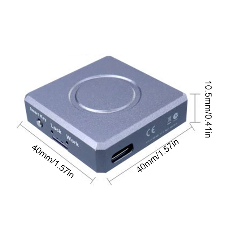 JMS583 Корпус SSD M.2 NVME Внешний чехол NVMe Адаптер USB 10 Гбит/с Коробка для хранения Чехол