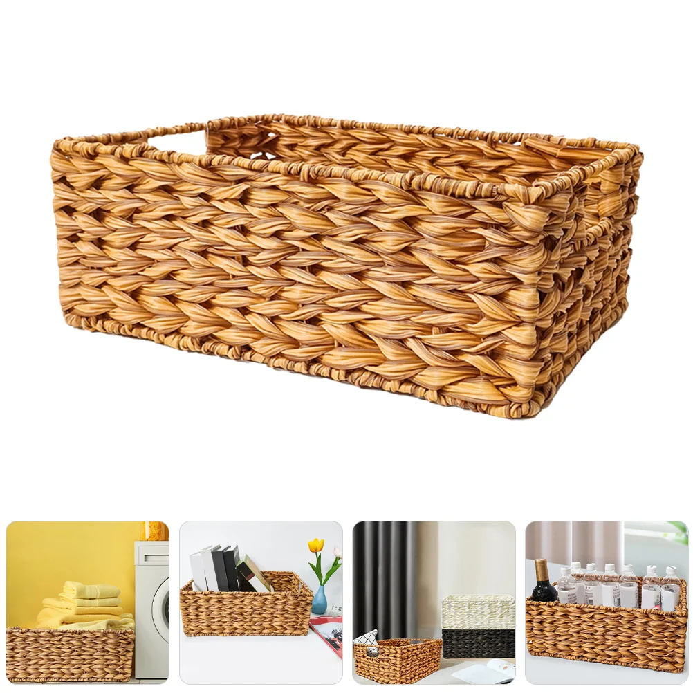 

Rattan Woven Basket Desktop Sundries Storage Basket Dirty Clothes Storage Basket