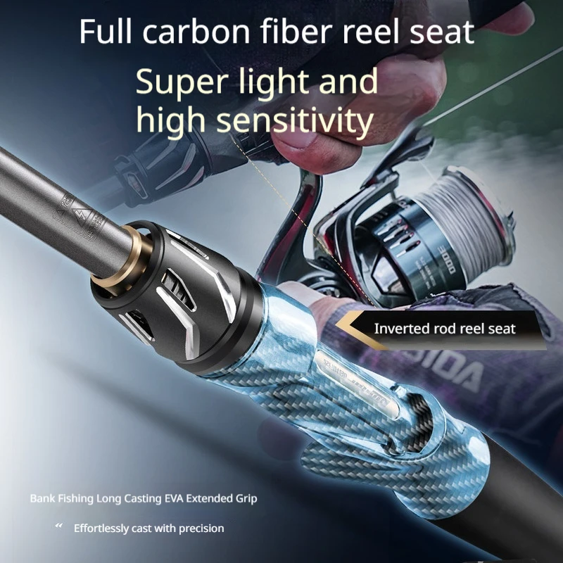 Удилище HASIDA Wave Cutter Super Long Cast Lure Rod T1100 40T из высокомодульного углеродного волокна с рукояткой для спиннинга, для заброса с берега, для ловли морского окуня и щуки. (art.: 3920dc7bde79d) - 3920dc7bde79d
