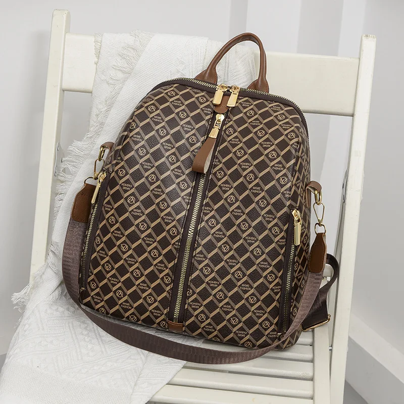 Модная кожаная текстурированная сумка на плечо для женщин повседневная