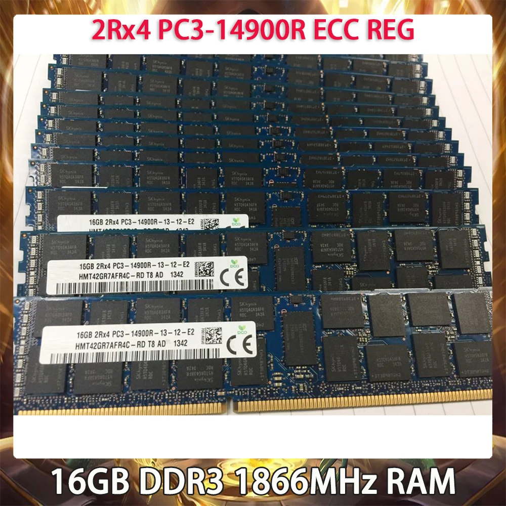 RAM 16GB DDR3 1866MHz 2Rx4 PC3-14900R ECC REG For SK Hynix Server Memory Works Perfectly Fast Ship High Quality