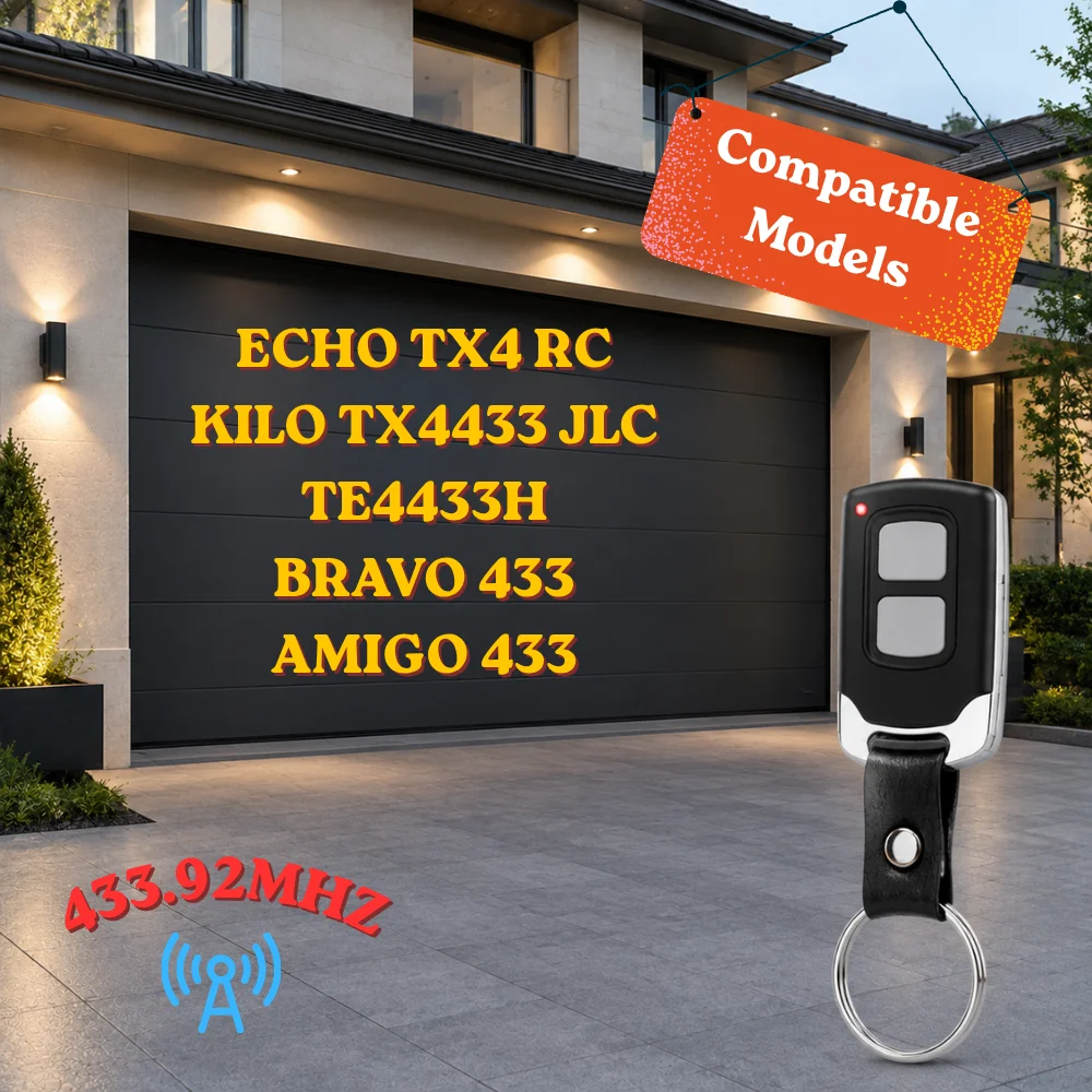 Фото 6100334 ECHO TX4 RC 433 Пульт дистанционного управления для гаражных ворот 433 МГц с плавающим кодом для электрических ворот BRAVO TX4 BRAVO TE4433H №5