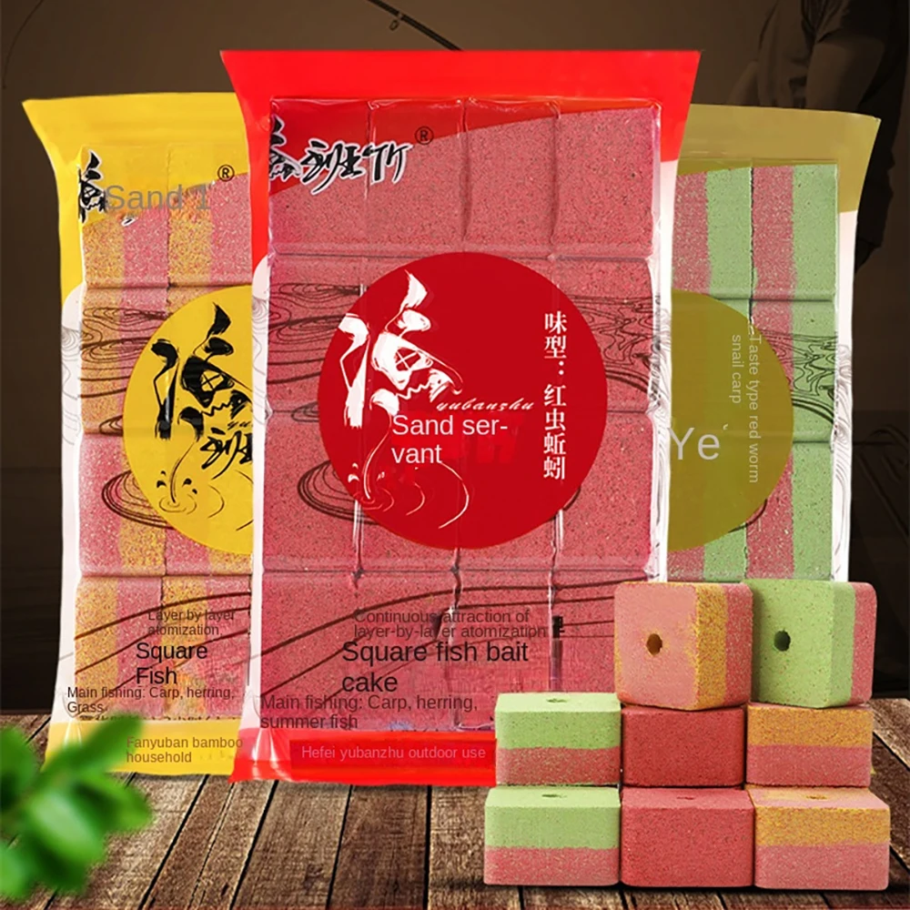 

Square Bait Rod Fish Food Fishing Accessories Flap Hook Bait Explosive Hook Bait Throwing Durable Fish Gear Fishing Lures 800g