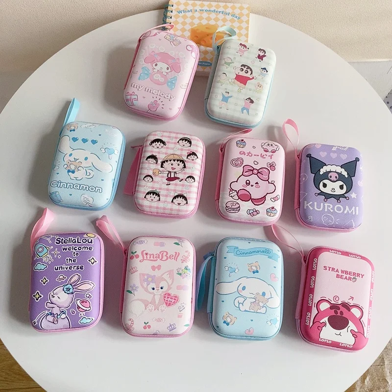 

Cute Cartoon Zipper Storage Bag For Airpods 3 Pro Headphone 2.5 Inch Hard Drive Case USB Charge Cable Protective Box Accessories