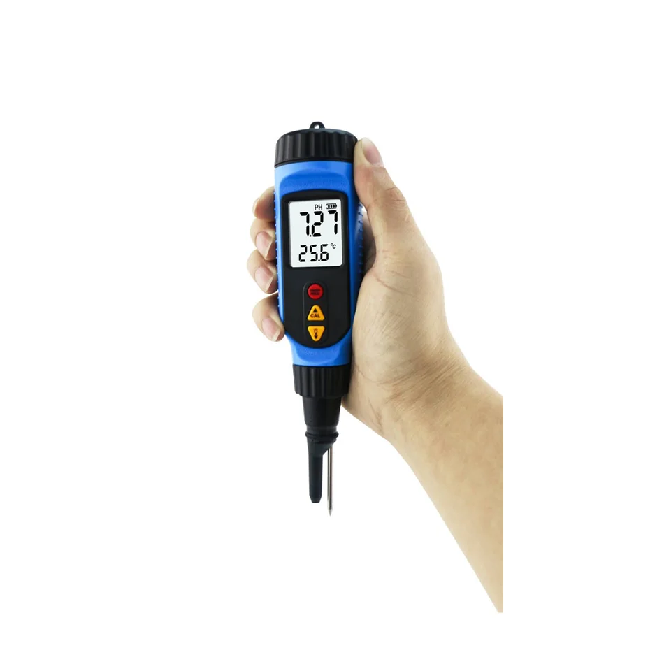 

PH Tester Quality Tester Portable Pen Type Food Penetrating PH Meter Acidimeter pH Tester Measure smart sensor PH818M