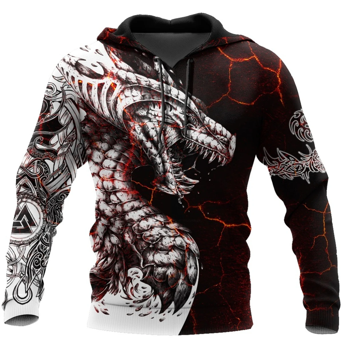 

Толстовка мужская с 3D-принтом дракона и подземелья, Белый свитшот унисекс на молнии, уличный пуловер, повседневная куртка, спортивная одежда