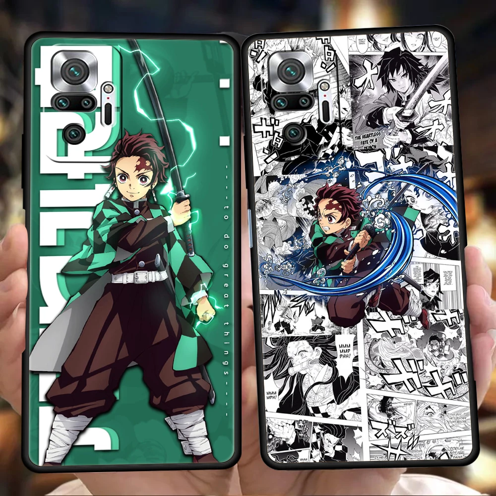 

Demon Slayer Phone Case for Xiaomi Redmi NOTE 12 Pro K40 K50 Gaming 8A 9T 9A 9C Note 8 8T 9 9S 10 11 Pro Plus Soft Shell Capas