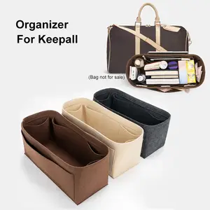 Deago Handbag Organizer Felt Insert Bag in Bag with Zipper Purse