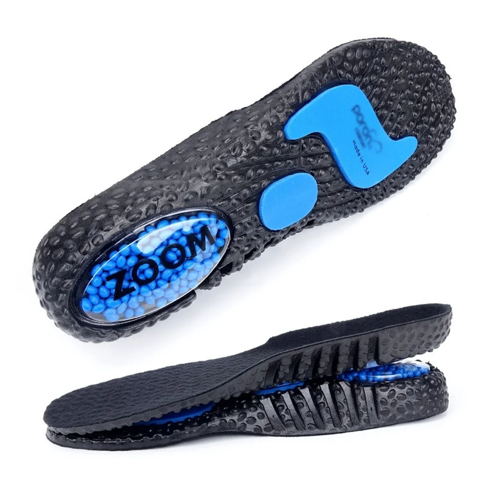 

PORON Air Cushion Insoles PU Memory Foam Sports Support Inserts ZOOM Popcorn Orthopedic Shoes Pads for Feet Men Women Pad