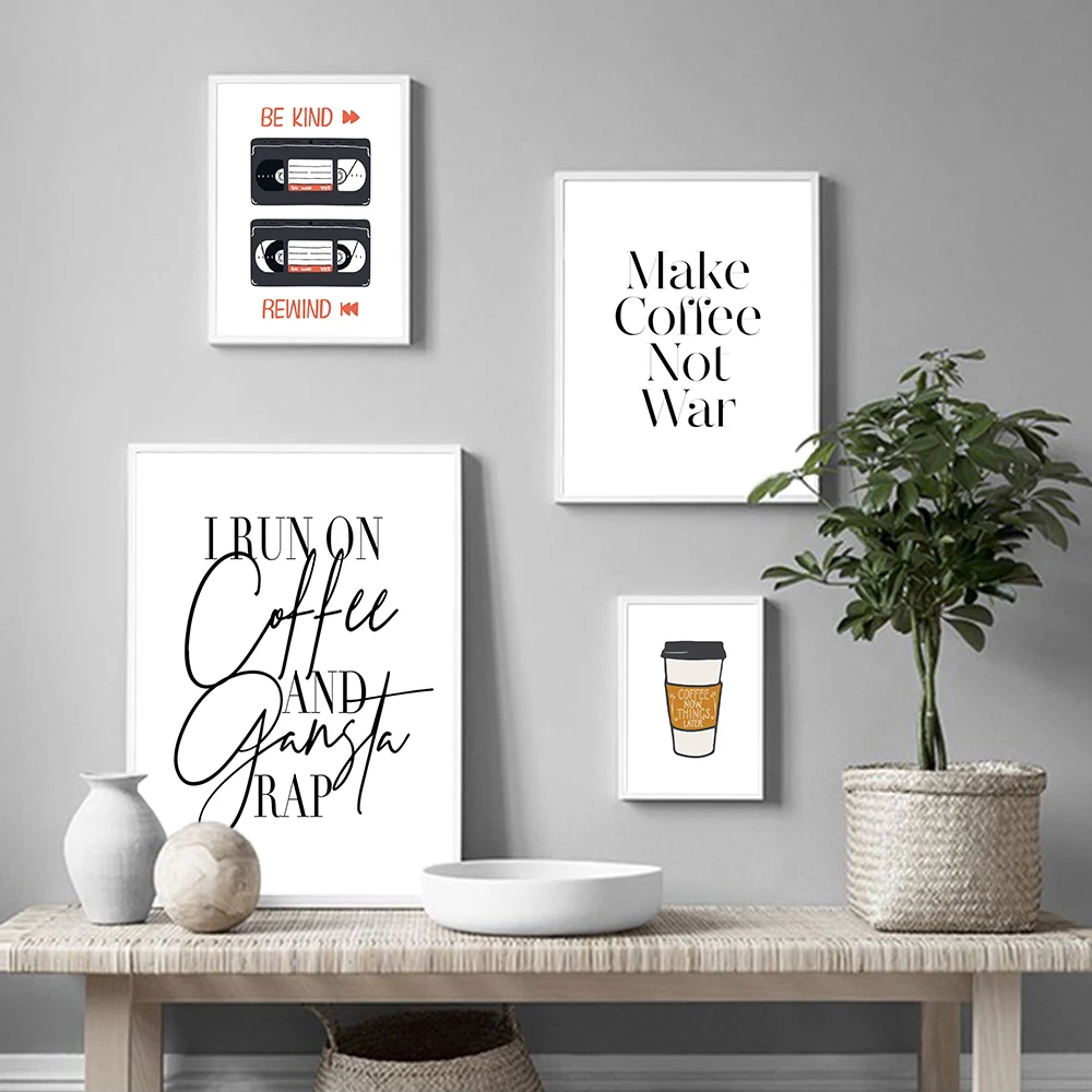 Настенная Картина на холсте с изображением чашки кофе