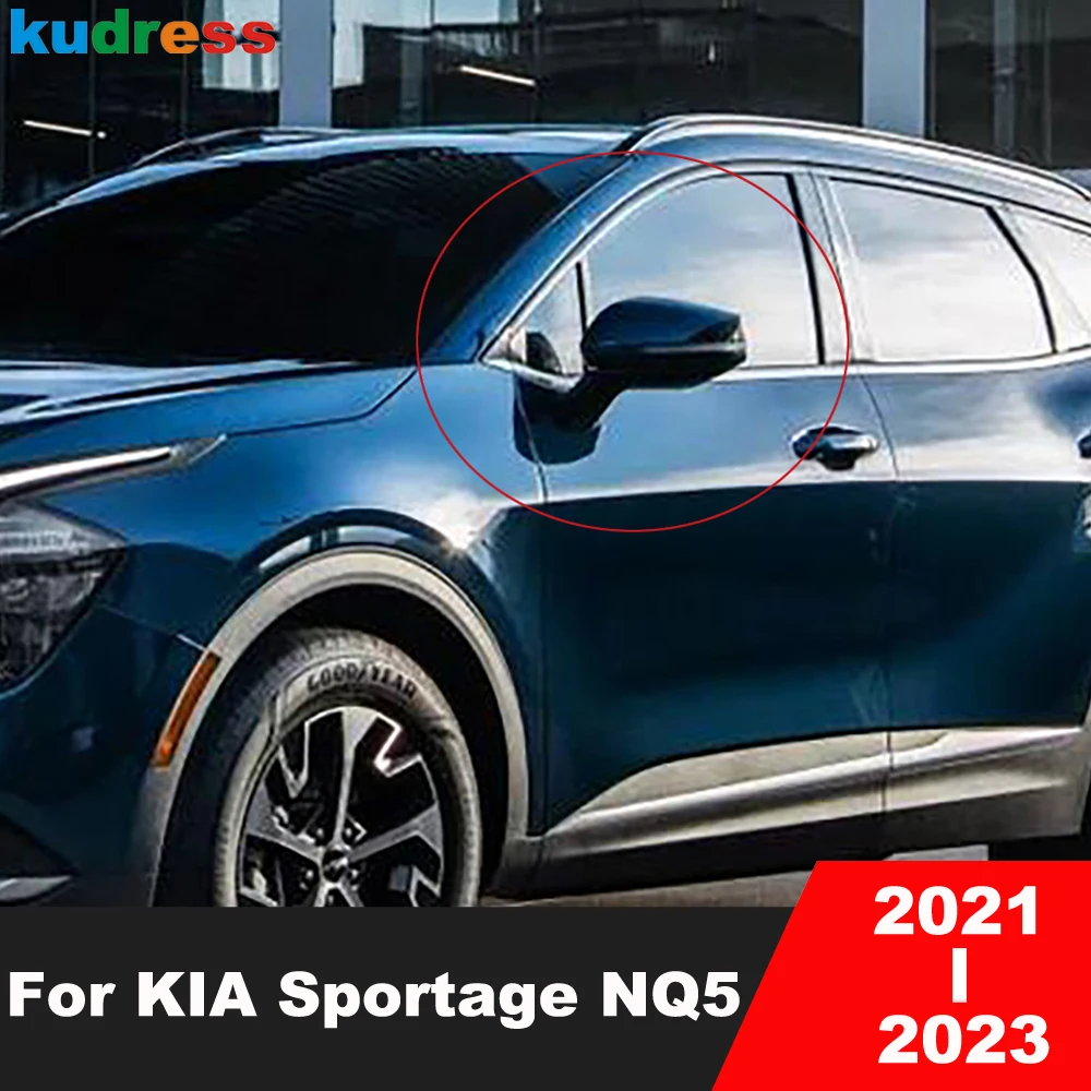 

Накладка на зеркало заднего вида для KIA Sportage NQ5 2021 2022 2023, автомобильные аксессуары из углеродного волокна, накладки на боковые дверные зеркал...