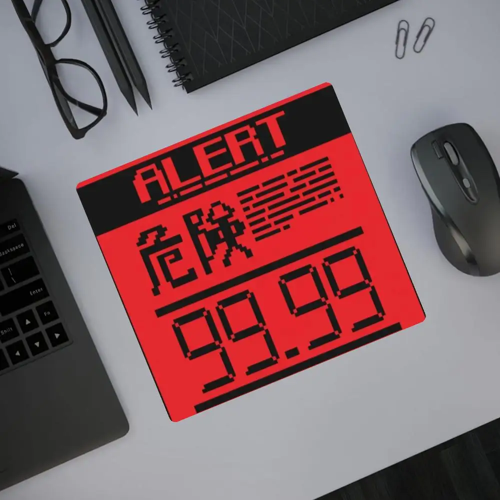 Фото Коврик для мыши Metal Gear Solid Alert Mode с нескользящей резиновой основой, красный, HYBXAXC, аксессуары для стола, коврик для геймеров, компьютерный коврик, коврик для ПК №1