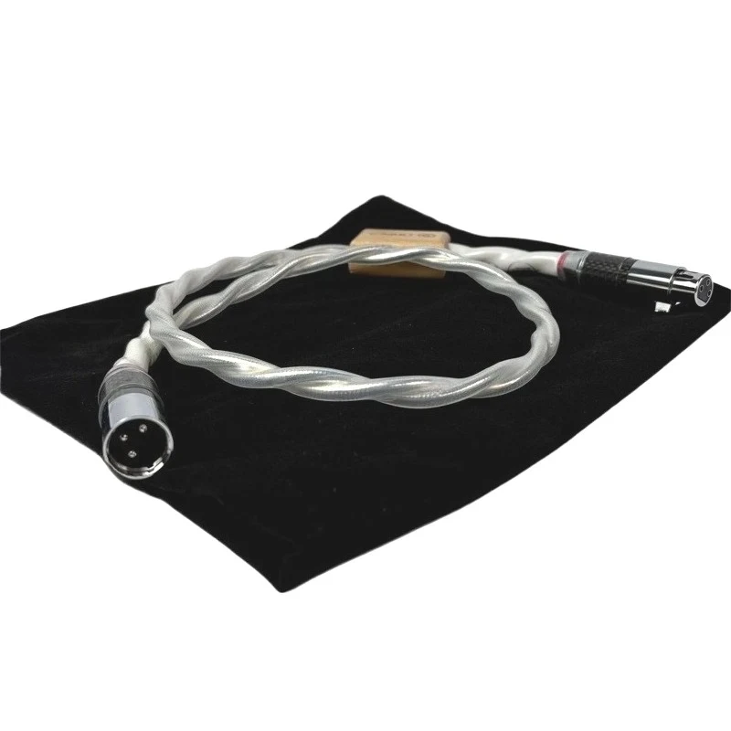 Фото HiFi Audio XLR цифровой коаксиальный кабель экран AES/EBU посеребренные медные цифровые сбалансированные кабели №1