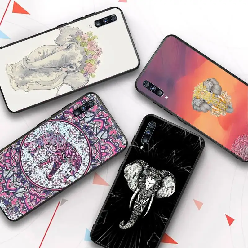 

Cute elephant Phone Case for Samsung A51 01 50 71 21S 70 31 40 30 10 20 S E 11 91 A7 A8 2018