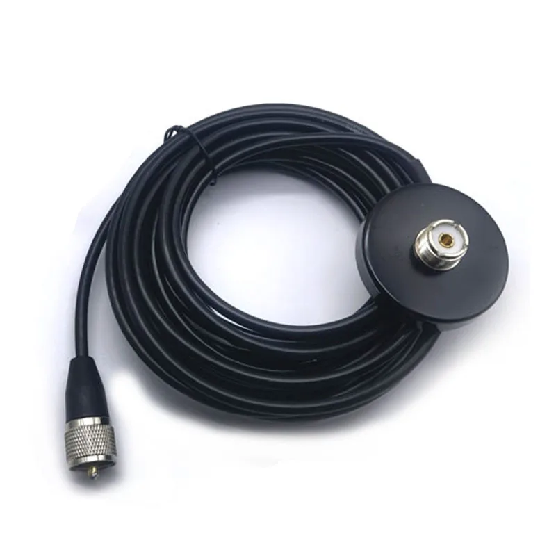 CBC-435 High Gain Dual Band UHF VHF Antenna CBC435 PL-259 Magnetic Base for Ham Car Radio Long Ranger Walkie Talkie Antenna