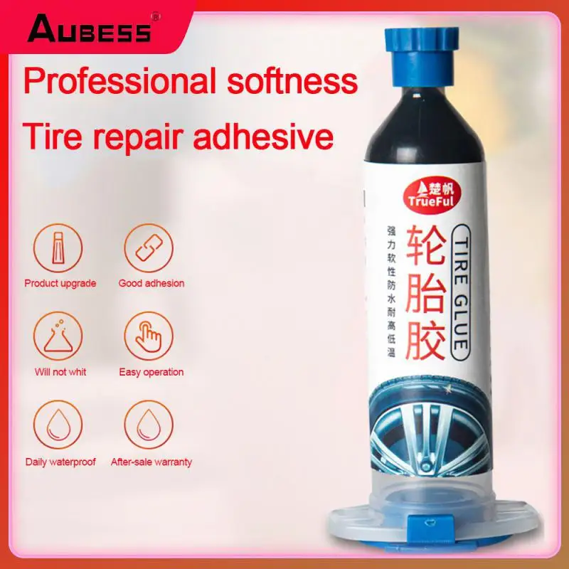 

Silicone Adhesive For Tires Repairing Adhesive 30ml Durable Repair Tire Cracks Strong Black Glue Universal Portable