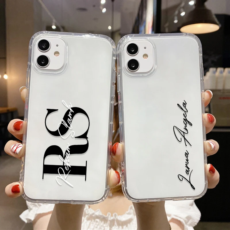 

DIY Custom Name Letter Case For Xiaomi Poco F3 X3 X4 X5 Pro 5G Redmi Note 12 10 9 8 7 Pro 9S 10S 11S 9C10C 11T Mi 11 Lite Covers