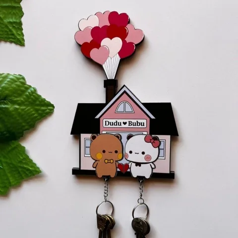 Подвеска для ключей MINISO Panda Bubu And Dudu