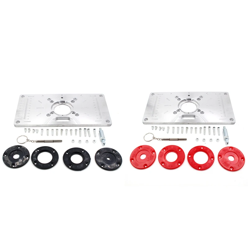 

Aluminium Carpentry Router Table Insert Plate Multifunctional Woodworking Benches Carpentry Trimming Machine