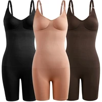 seamless women bodysuit butt lifter shapewear waist trainer body shaper strappy back chest enhancing corrective underwear corset